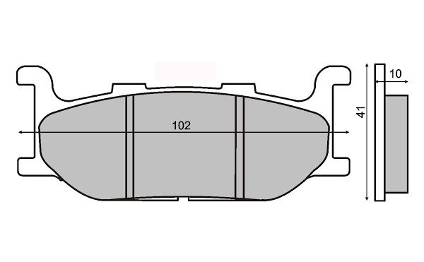 Disk pločice RMS 225100403 sintered front