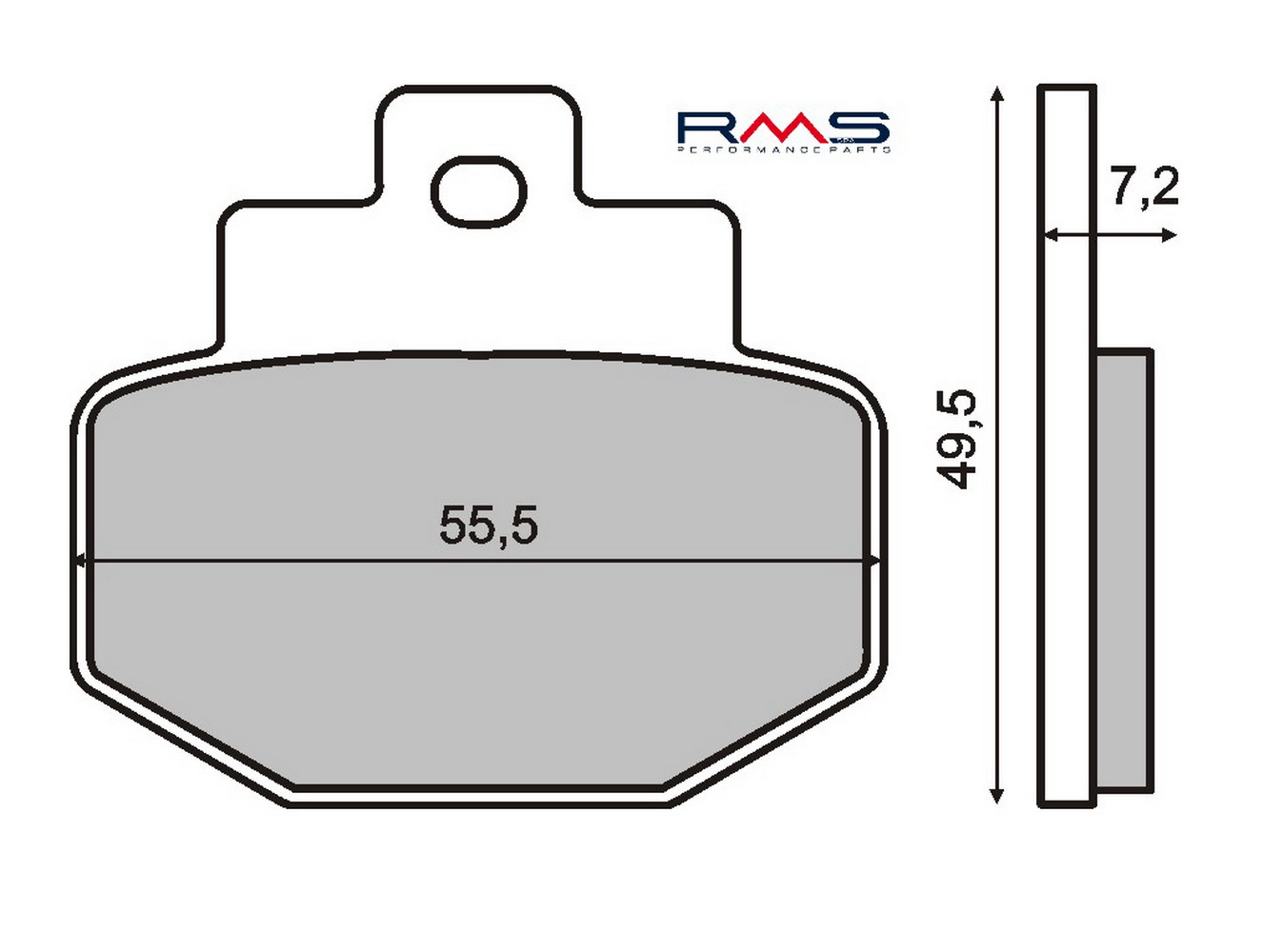 Disk pločice RMS 225100450 organic