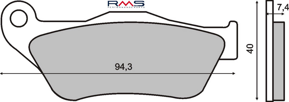 Disk pločice RMS 225100770 organic