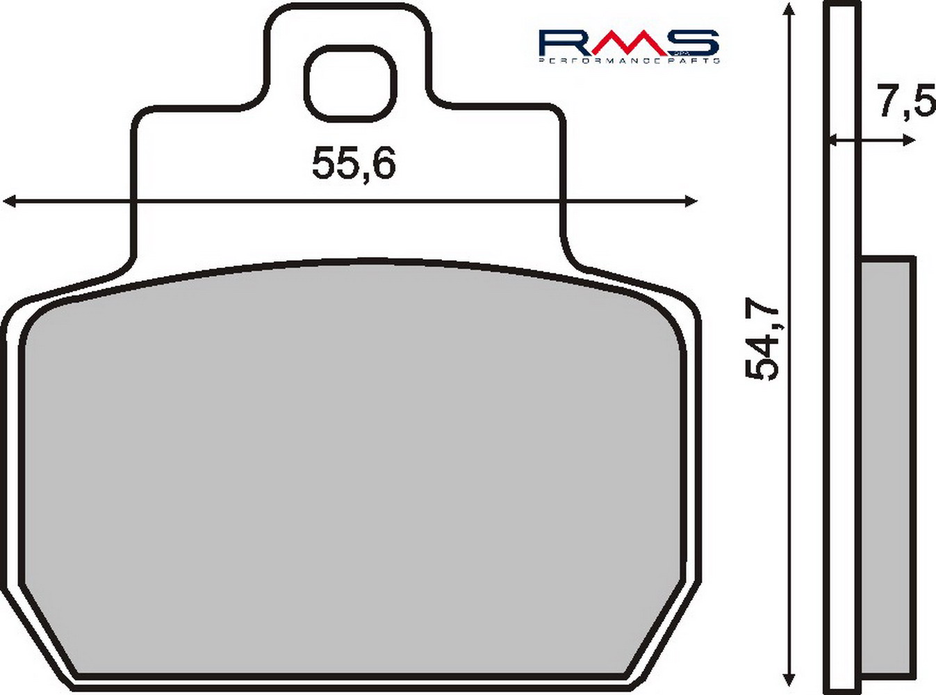Disk pločice RMS 225100780 organic