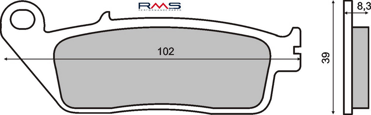Disk pločice RMS 225100870 organic