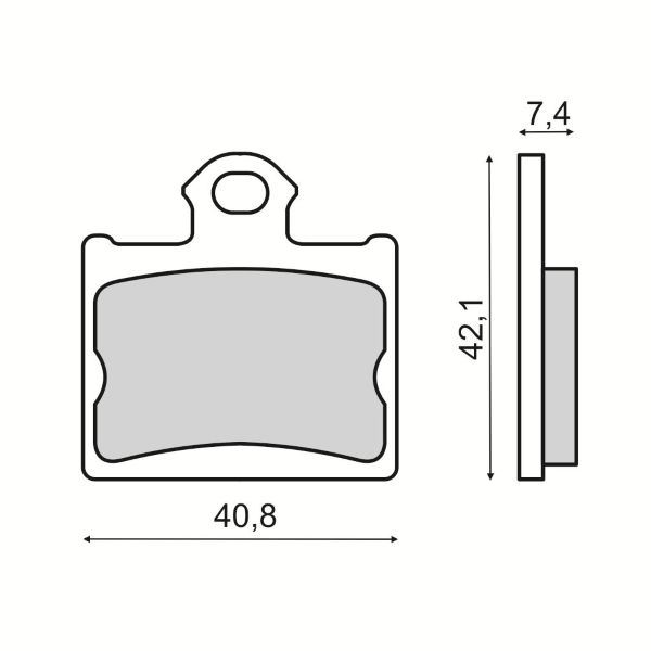 Disk pločice RMS 225103530 rear organic