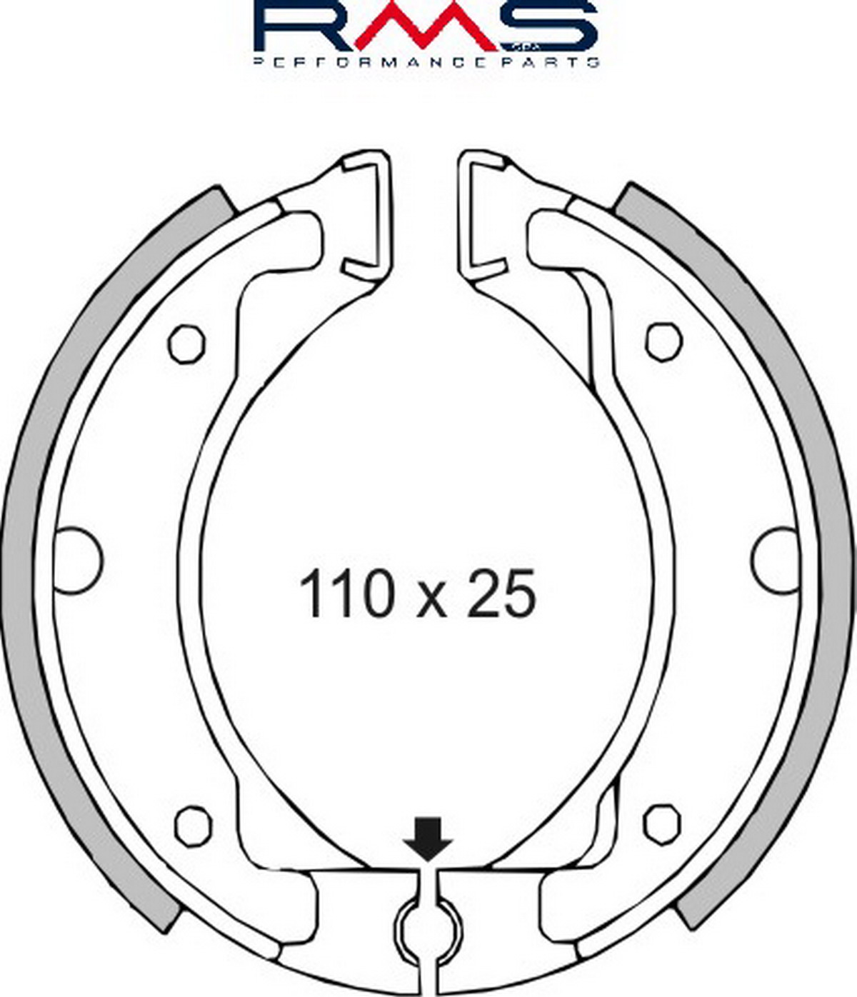 Čeljusti kočnica (pakne) RMS 225120050
