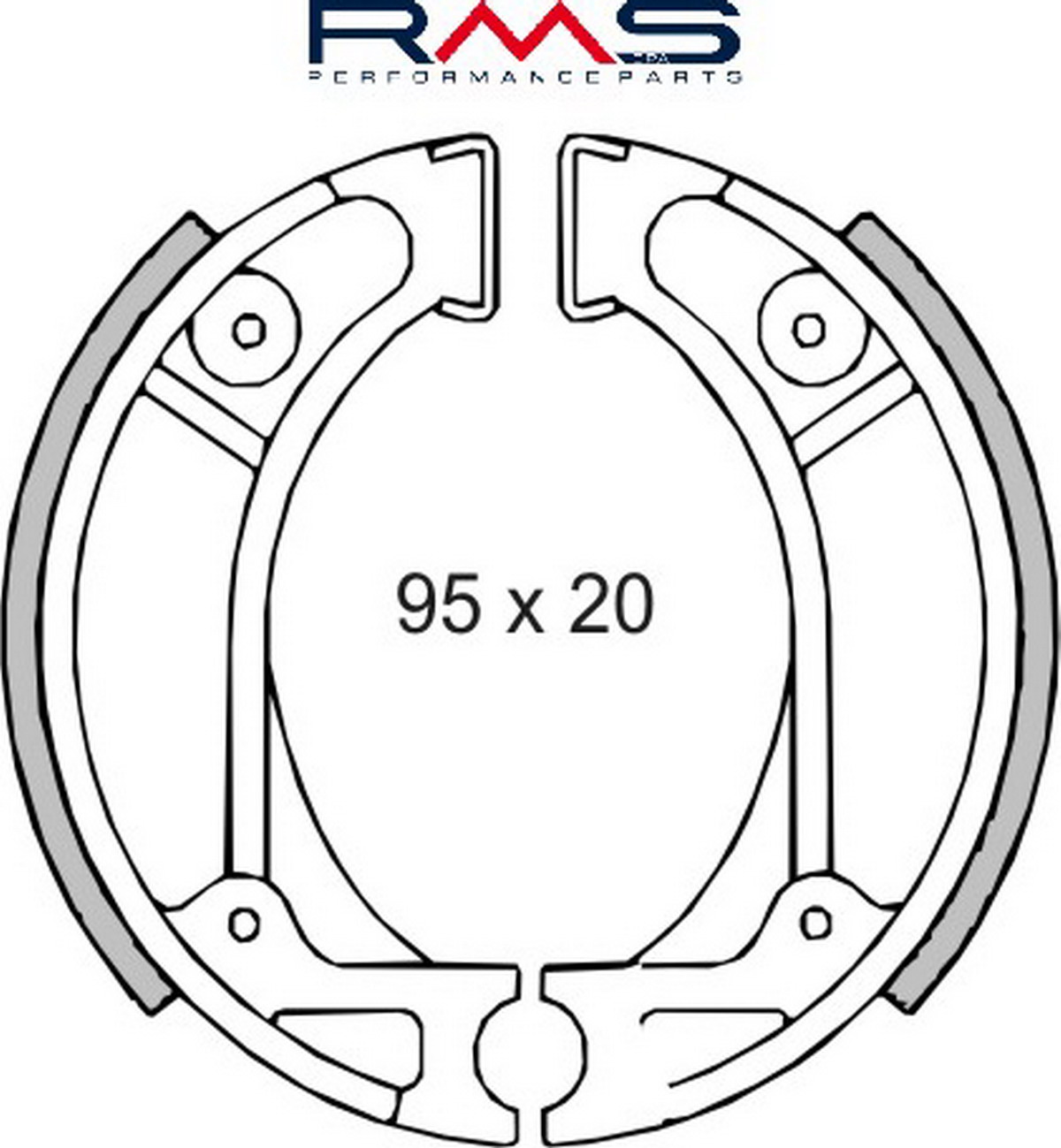 Čeljusti kočnica (pakne) RMS 225120070