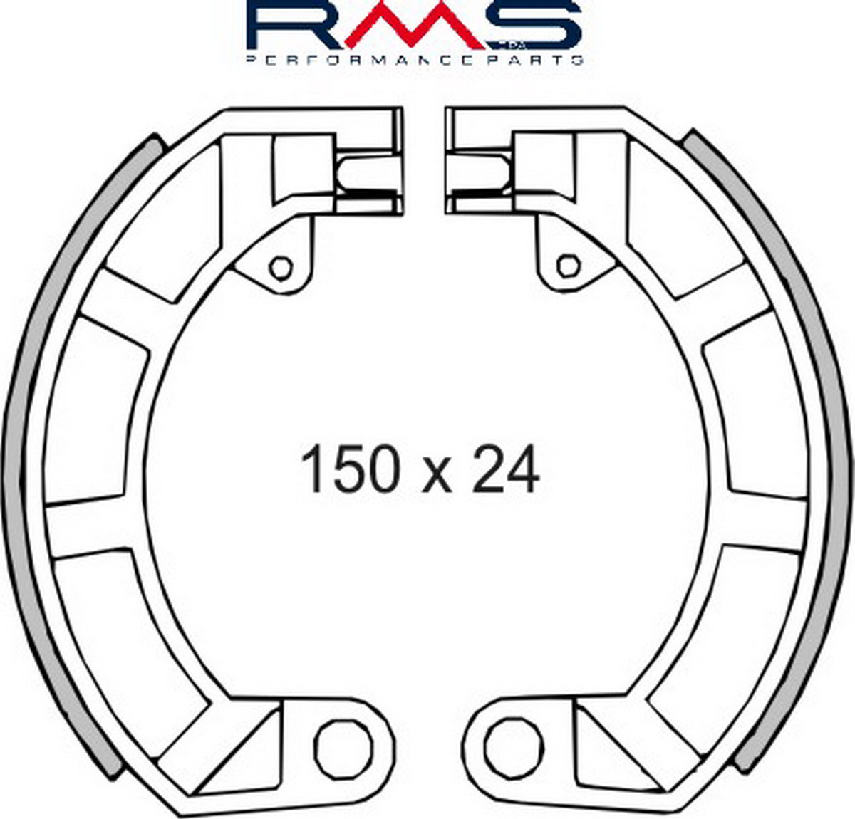 Čeljusti kočnica (pakne) RMS 225120180