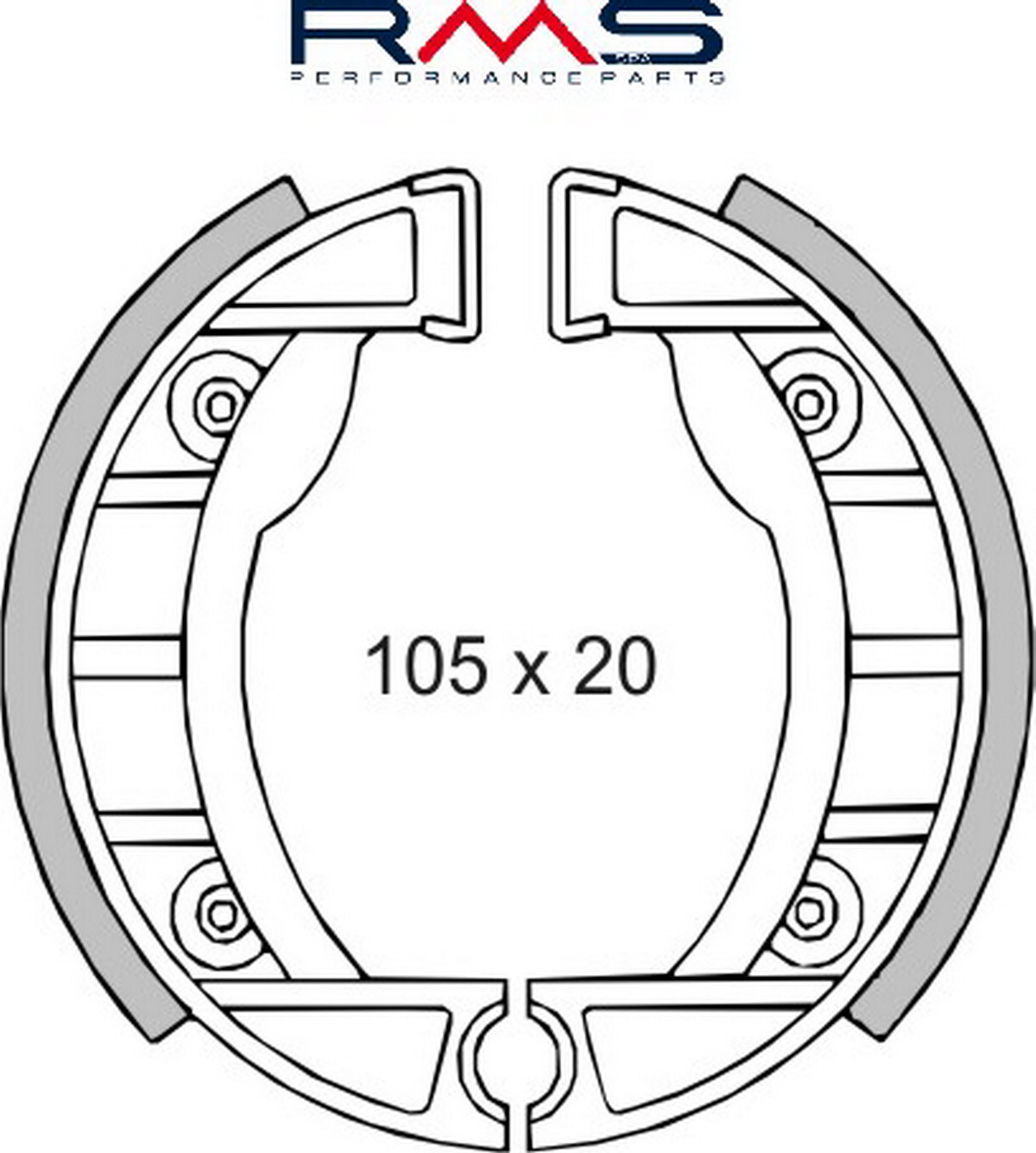 Čeljusti kočnica (pakne) RMS 225120200