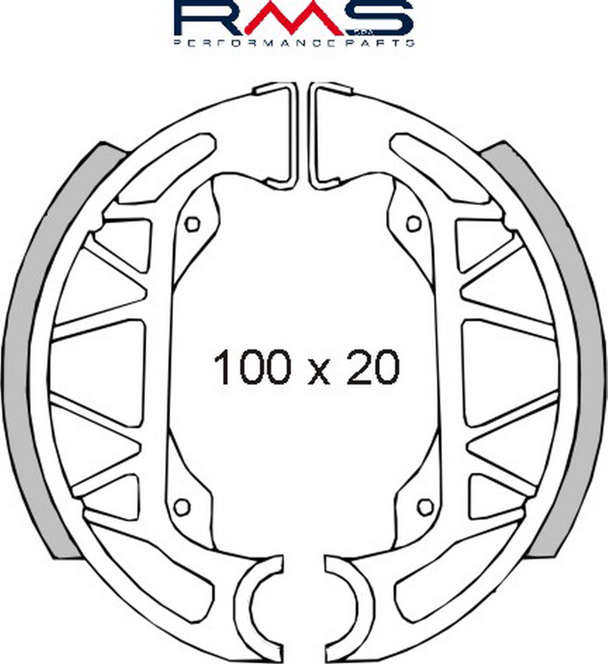 Čeljusti kočnica (pakne) RMS 225120360