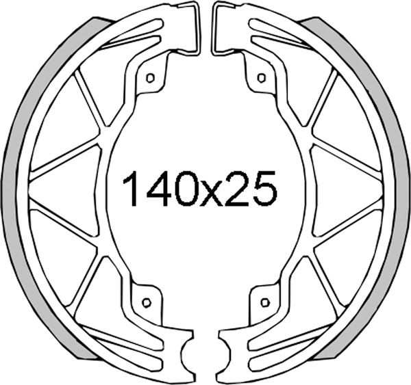 Čeljusti kočnica (pakne) RMS 225120421 rear