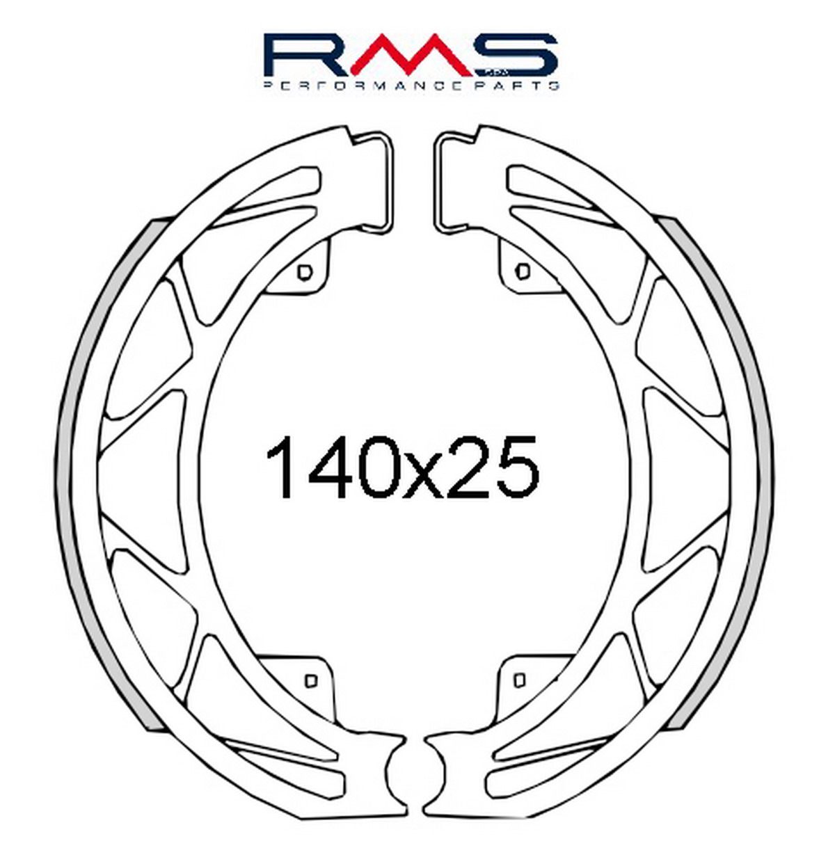 Čeljusti kočnica (pakne) RMS 225120560