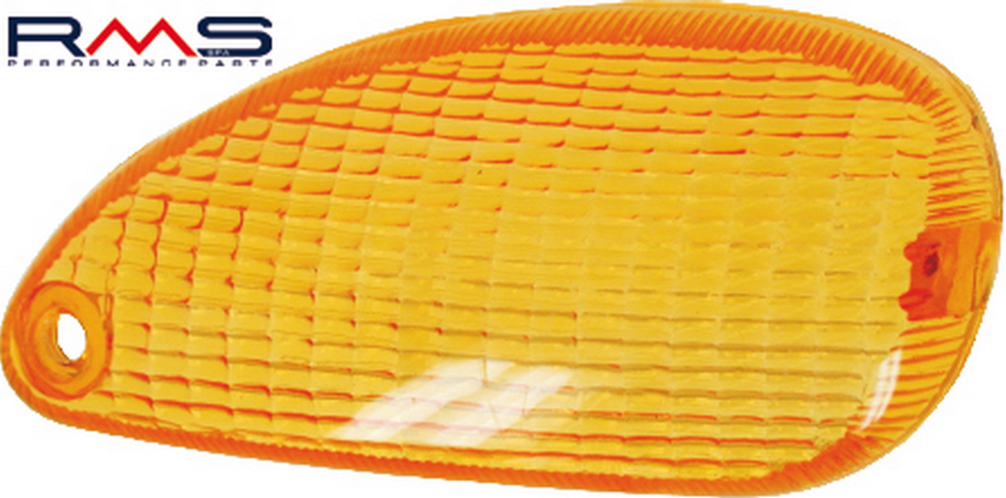 Indicator lens - left rear RMS 246470080 orange E-mark