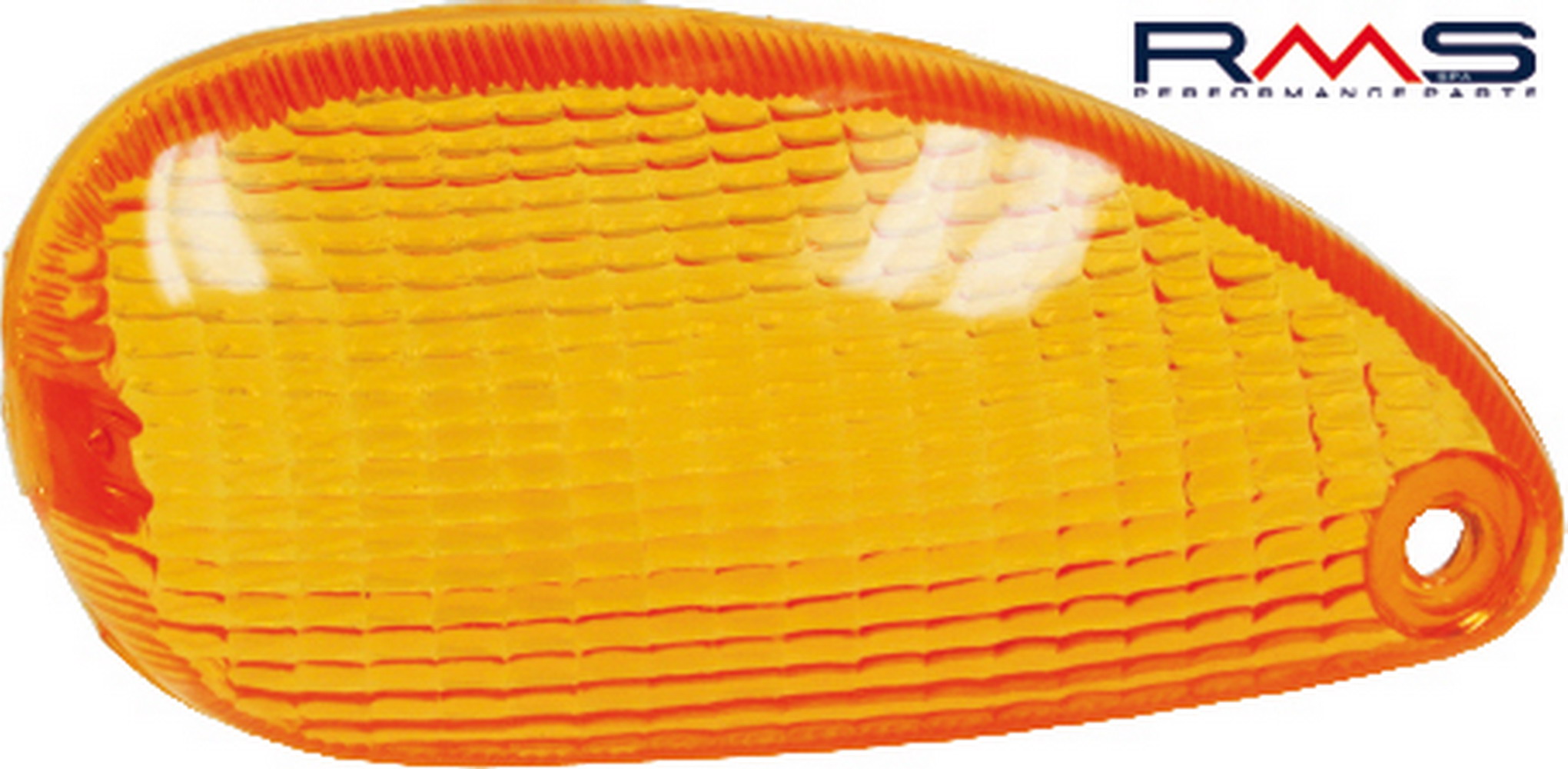 Indicator lens - right rear RMS 246470090 orange E-mark