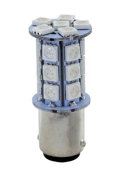 LED lamp RMS BAY15D 246511035 410 lumen crven