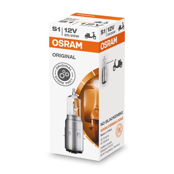 Original line motorcycle lamp OSRAM OSRAM 246515166 64326 BA20d S1 box