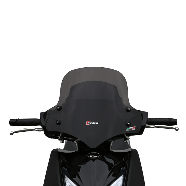 Windscreen Faco 267008304 smoke 350x460 for KYMCO Agility 125 (R12) 2014-2016
