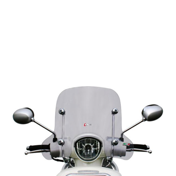 Windscreen Faco 267008320 smoke 395x540 for PEUGEOT Django 125 2014-2017