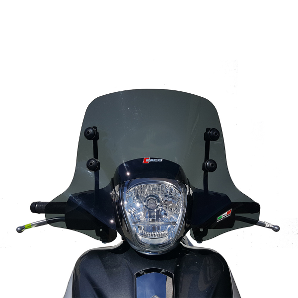 Windscreen Faco 267008327 smoke 395x560 for PIAGGIO/VESPA Medley 125 / S  2016-2018, PIAGGIO/VESPA Medley 150 2016-2020