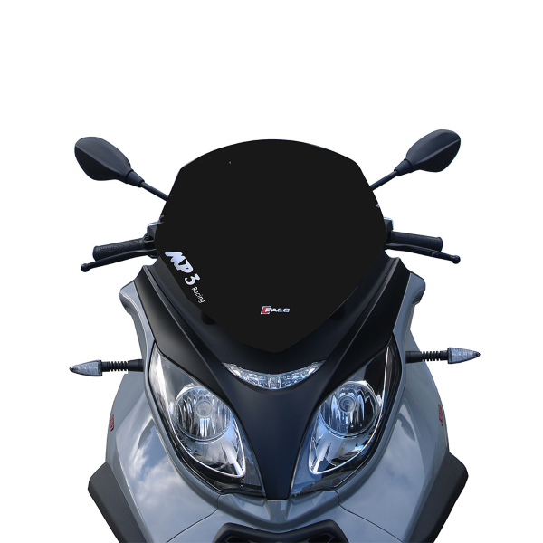 Windscreen Faco 267008329 smoke  435x425 for PIAGGIO/VESPA MP3 300 2010-2017, PIAGGIO/VESPA MP3 500 2011-2020