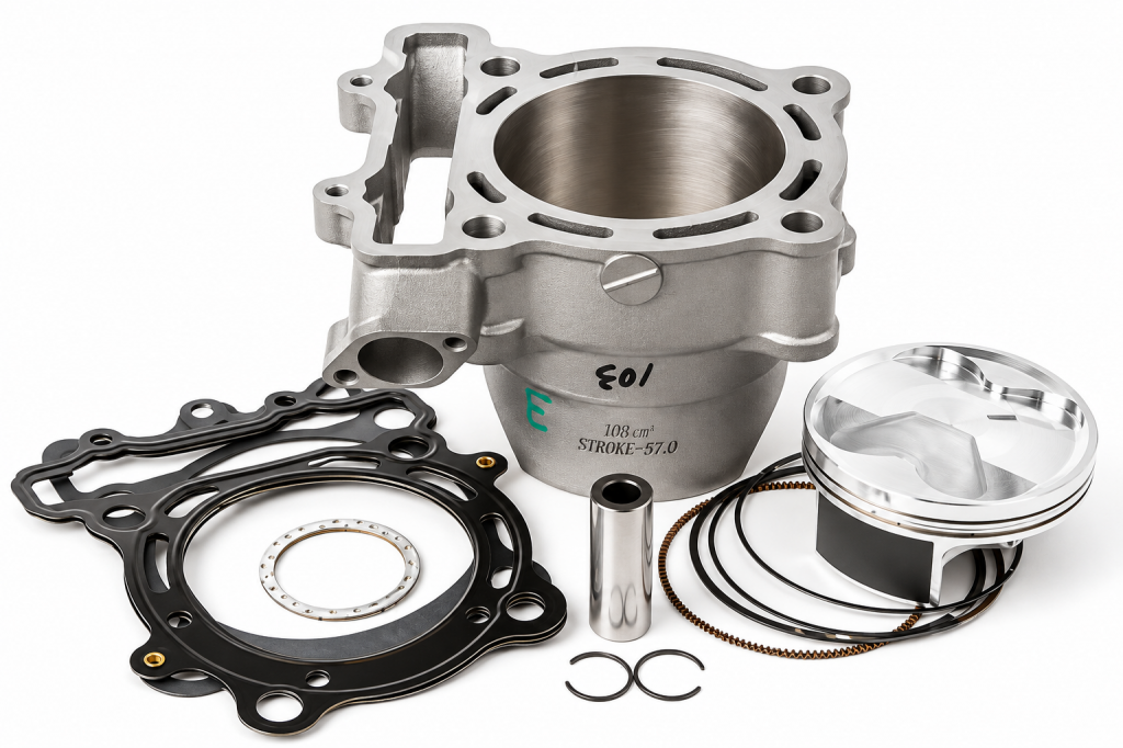 Big bore cylinder kit CYLINDER WORKS 31001-K01 80mm for KAWASAKI KX 250 (F) 4T 2004-2008, SUZUKI RM-Z 250 2004-2006