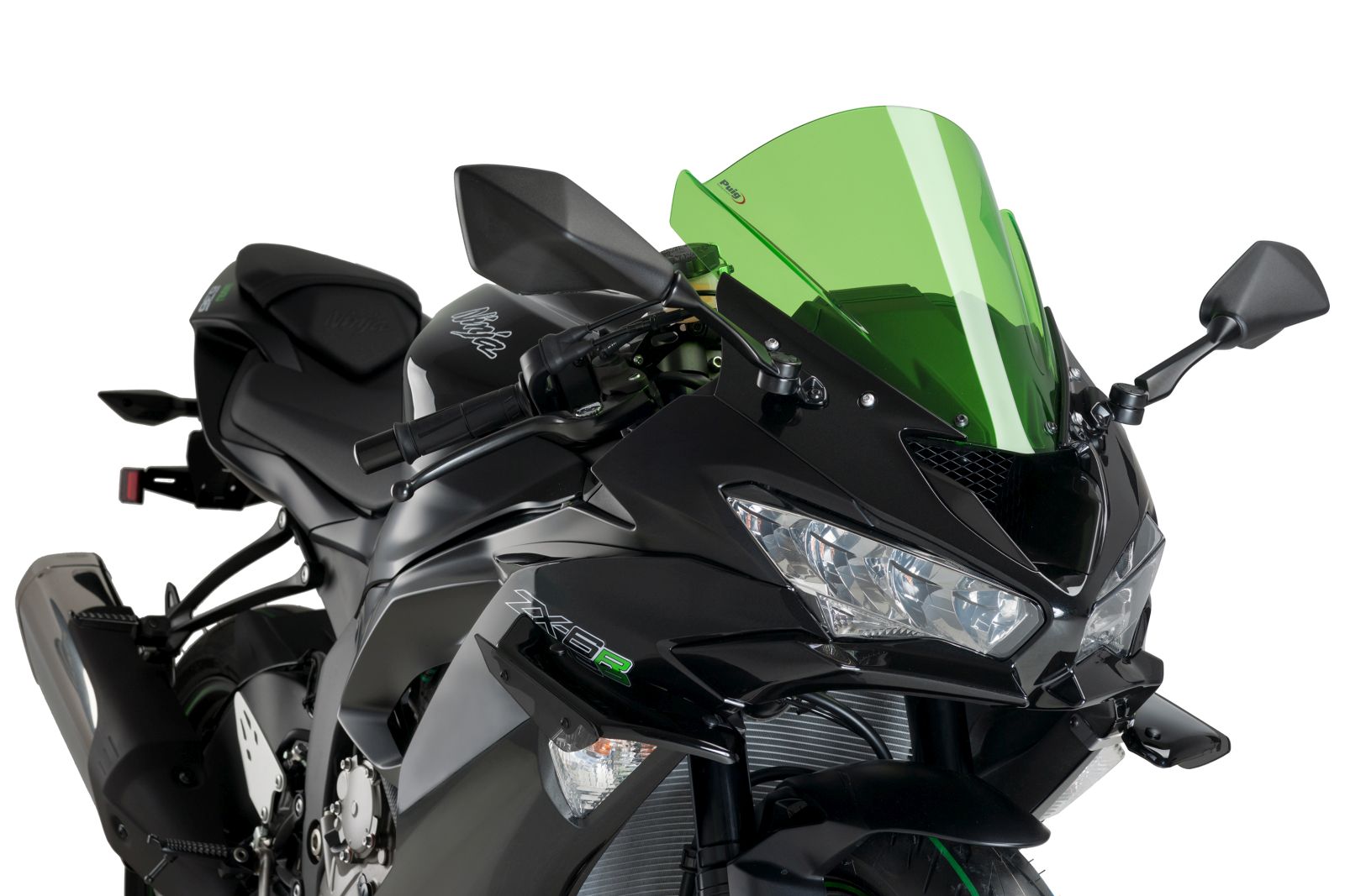 Side spoilers PUIG SPORT 3176N Crni for KAWASAKI ZX-6R 636 Ninja (2013<) 2019-2023