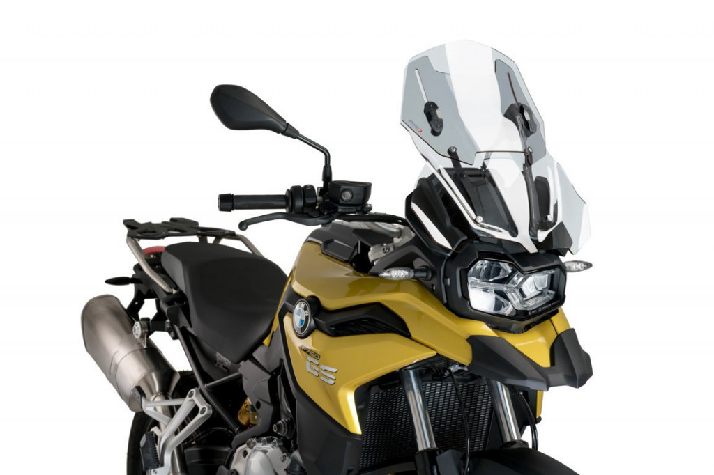 Windscreen PUIG RACING WITH SUPPORT + PROTECTION 3178W clear