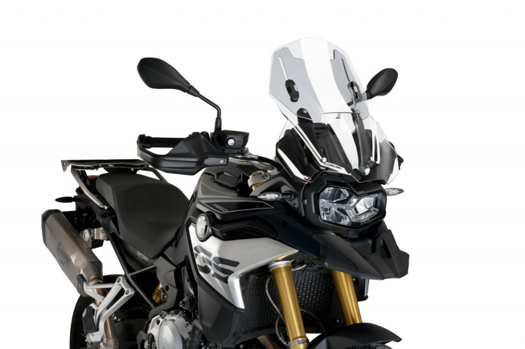 Windscreen PUIG RACING WITH SUPPORT + PROTECTION 3179W clear
