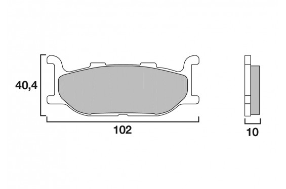 Radial brake caliper ACCOSSATO 108 mm aluminium pistons