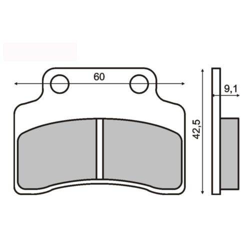 Crash pads ACCOSSATO without screw cover silver