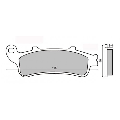 Crash pads ACCOSSATO with screw cover crven