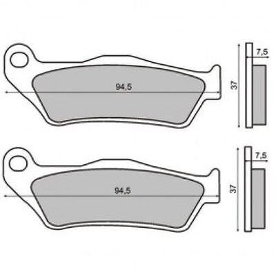 Crash pads ACCOSSATO without screw cover silver