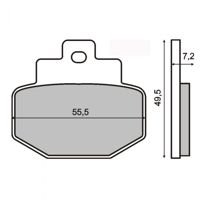 Crash pads ACCOSSATO with screw cover silver