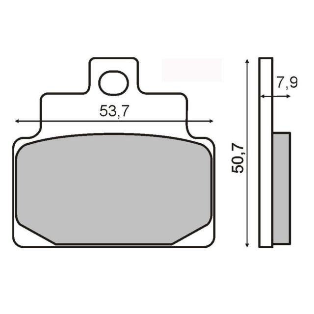 Crash pads ACCOSSATO without screw cover zlato