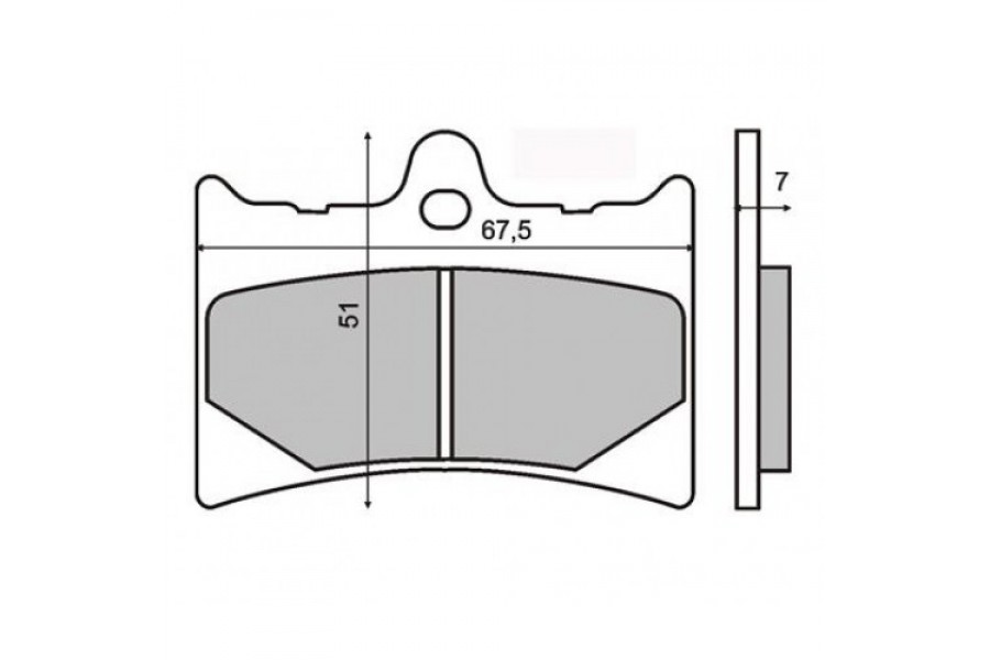 Crash pads ACCOSSATO with screw cover zlato