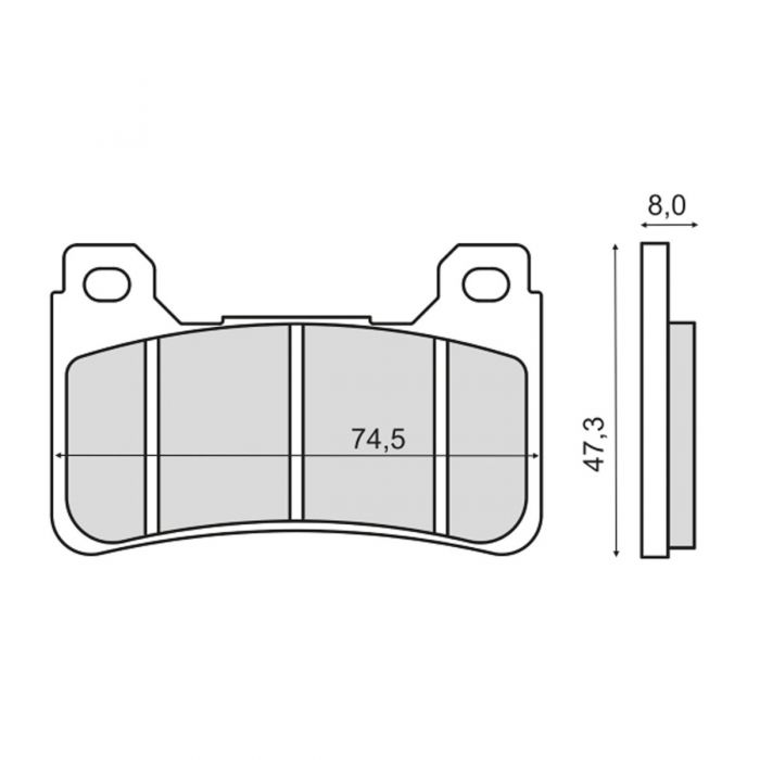 Handguard POLISPORT FWA - TOUQUET 8306700012 with universal handlebar mounting kit Crven