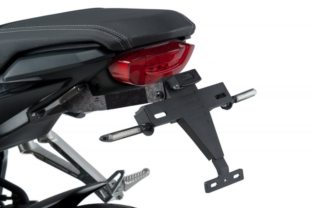 Adjustable license support PUIG 3527N Crni