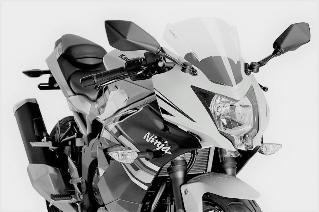 Windscreen PUIG RACING 3539N Crni