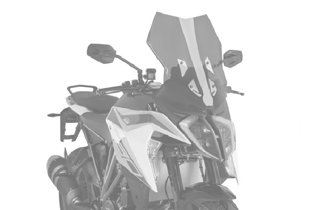 Windscreen PUIG TOURING 3564N Crni