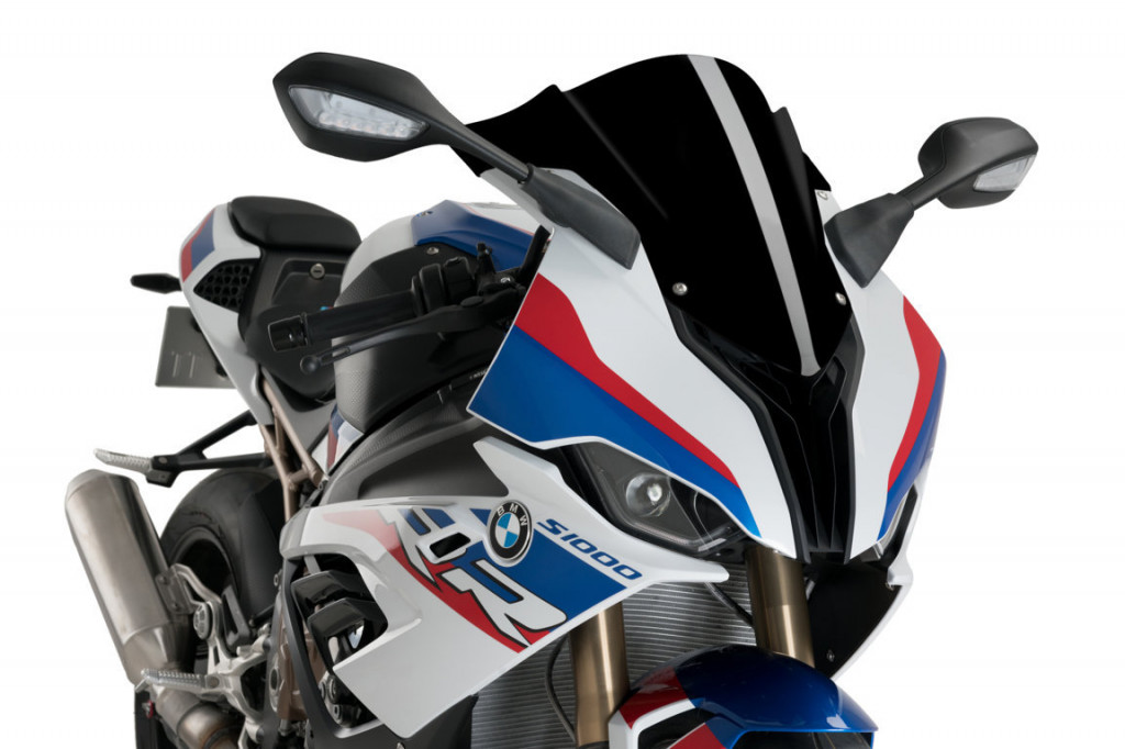 Windscreen PUIG RACING 3571N Crni