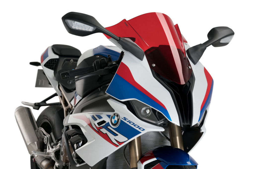 Windscreen PUIG RACING 3571R crven