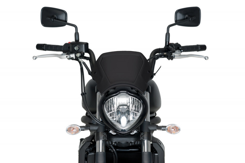 Windshield PUIG FRONTAL PLATE 3592N Crni aluminium