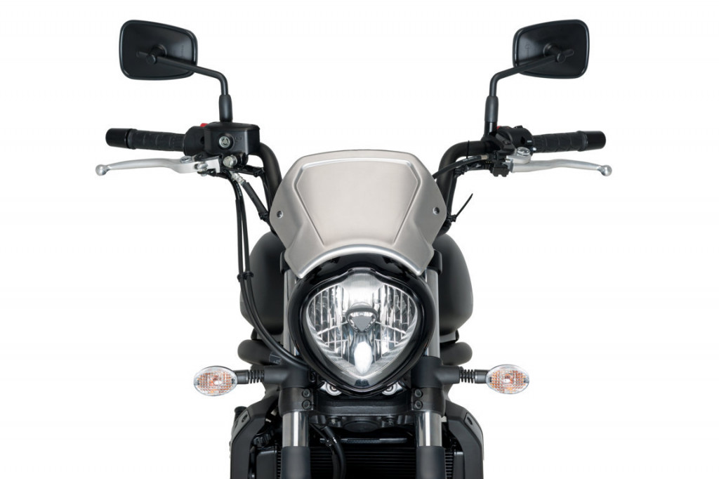Windshield PUIG FRONTAL PLATE 3592P silver aluminium