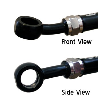Banjo Venhill POWERHOSEPLUS 3/60082L/BLACK 20° naklon i 20° s lijeve Crni