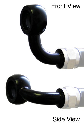 Banjo Venhill POWERHOSEPLUS 3/60084/BLACK 90° Crni