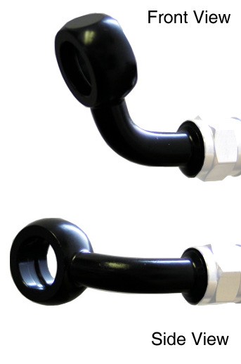Banjo Venhill POWERHOSEPLUS 3/60086/BLACK 70° Crni