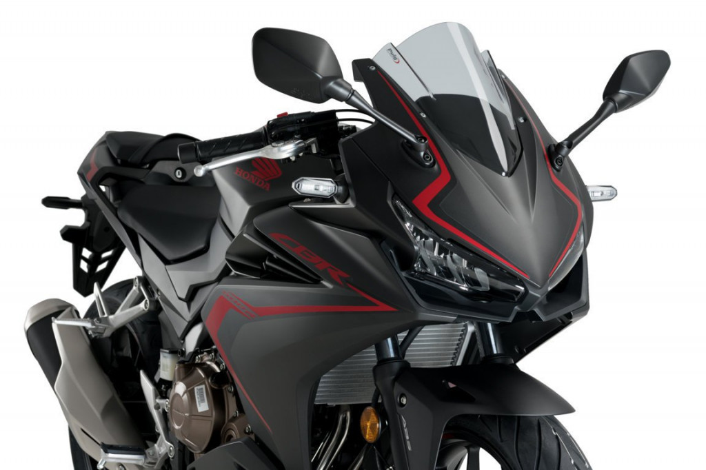 Windscreen PUIG RACING 3613H smoke for HONDA CBR 500 R 2019-2026