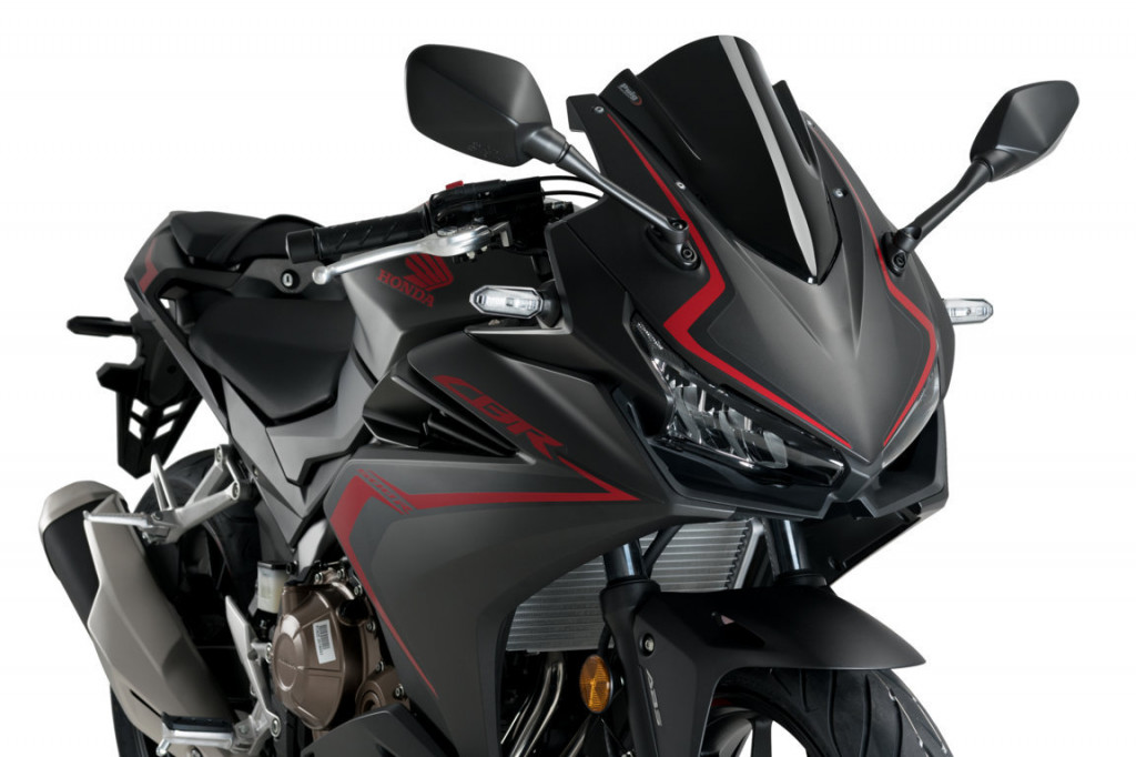 Windscreen PUIG RACING 3613N Crni