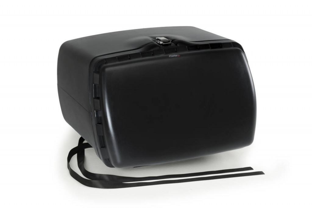 Top box PUIG MAXI BOX 3660N Crni without lock and fasten with included straps