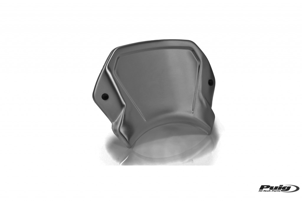 Windshield PUIG FRONTAL PLATE 3701N Crni aluminium for HONDA CMX 500 Rebel 2017-2024
