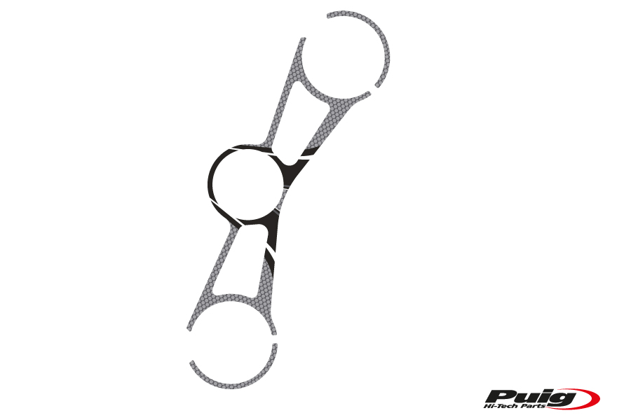 Yoke protector PUIG RADIKAL 3710U grey for BMW S 1000 RR 2019-2022
