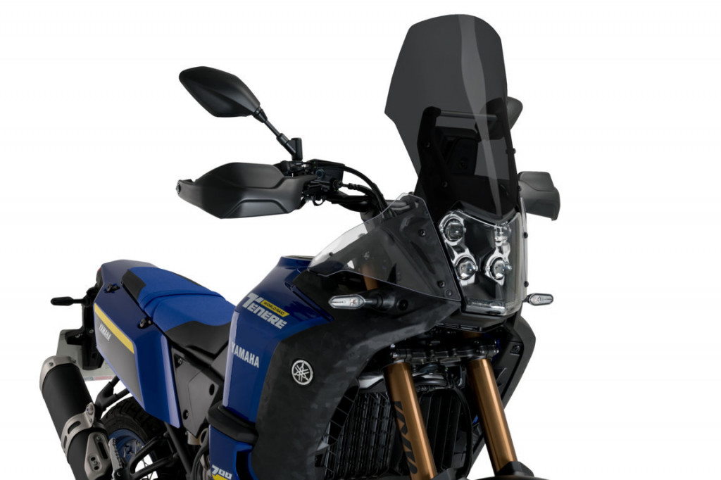 Windscreen PUIG TOURING PLUS 3727F dark smoke for YAMAHA XTZ 700 Tenere 700 2019-2024