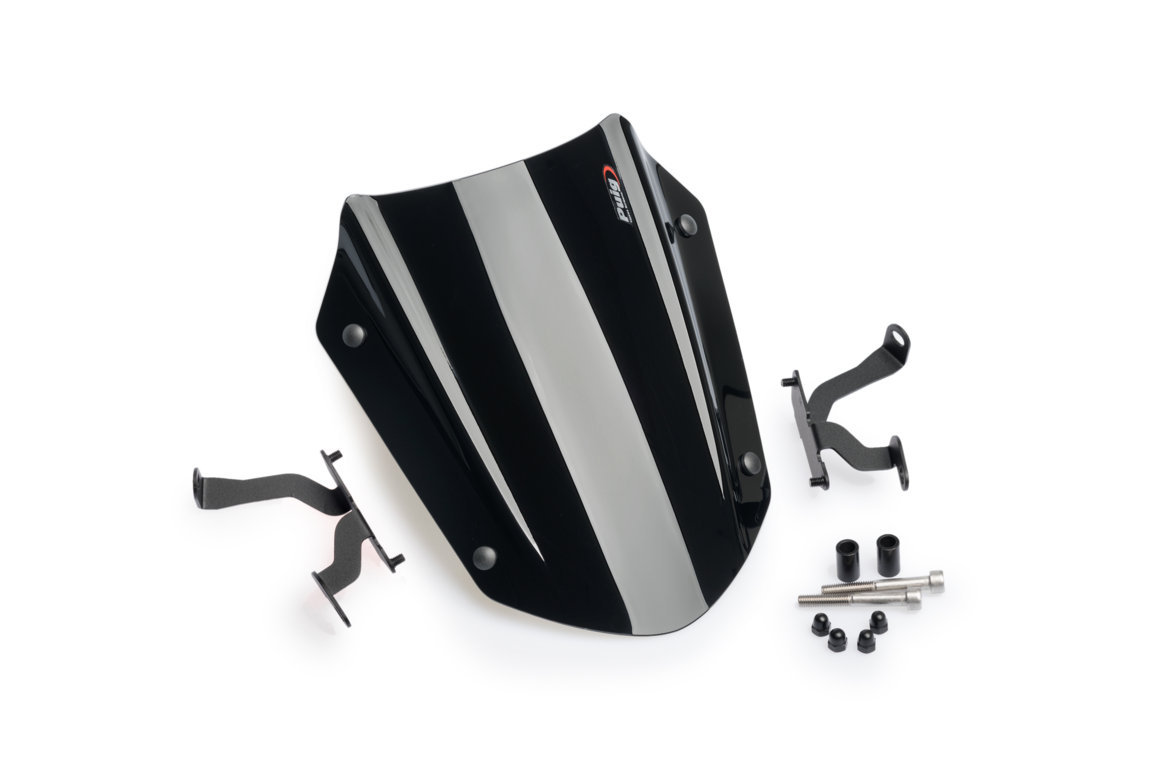 Windshield PUIG NEW GEN. SPORT 3773N Crni adjustable